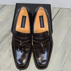Giorgio Brutini Mens Brown Leather Tassel Loafer Dress Shoes Size 10.5 M‎